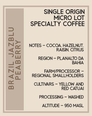 Brazil Jazblu Peaberry
