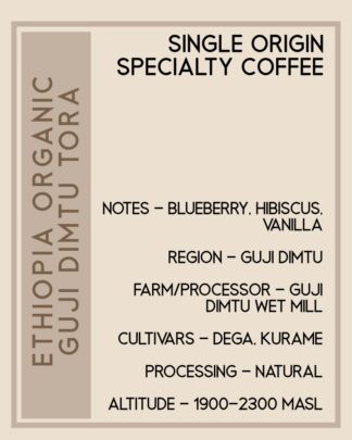 Ethiopia Organic Guji Dimtu Tora